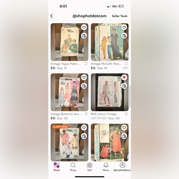 31 vintage sewing patterns! Vogue Vintage Patterns & other brands, mixed sizes - Picture 11 of 13